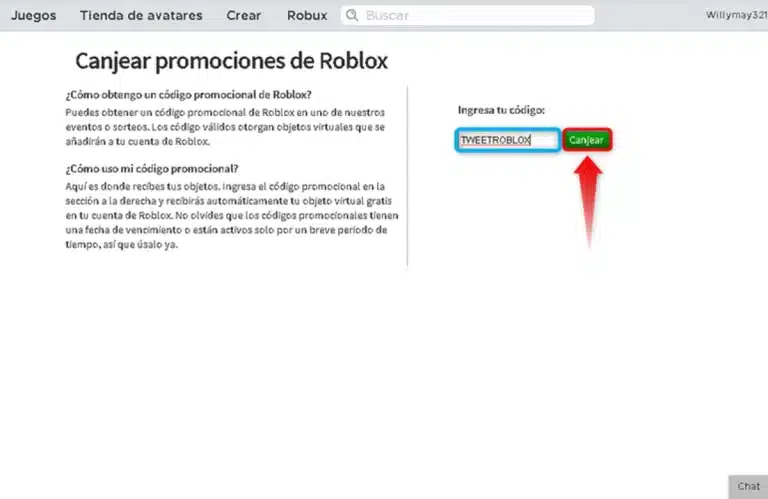 Como canjear los promocodes